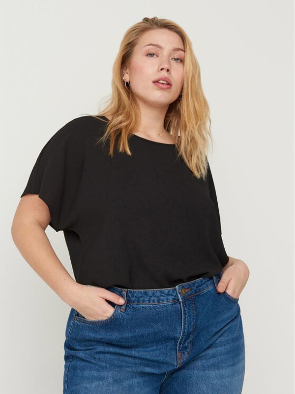 Zizzi Zizzi Блуза V10000A Черен Regular Fit