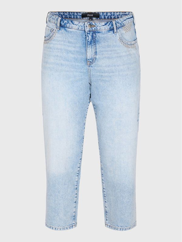 Zizzi Zizzi Дънки J10952A Син Straight Fit