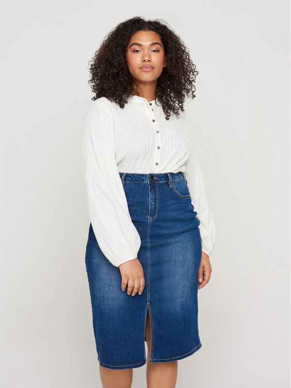 Zizzi Zizzi Дънкова пола J10771A Син Regular Fit