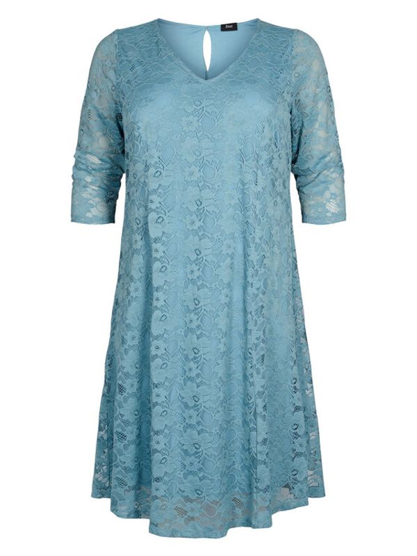Zizzi Zizzi Коктейлна рокля E02610A Син Feminine Fit