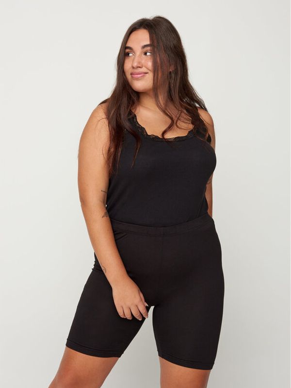 Zizzi Zizzi Колоездачни шорти N00011F Черен Slim Fit