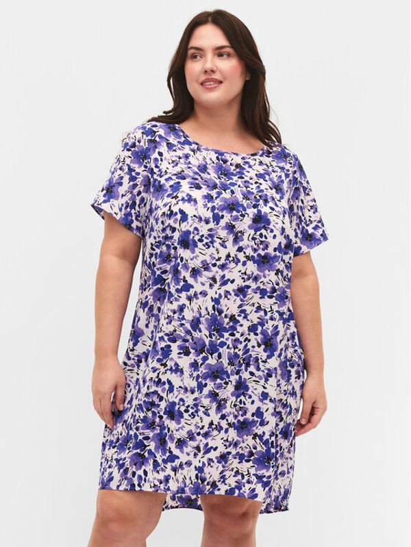 Zizzi Zizzi Лятна рокля CA02310P Черен Loose Fit