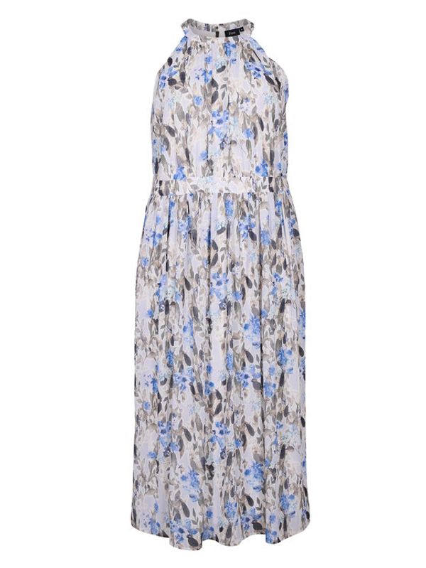Zizzi Zizzi Лятна рокля E02754G Бял Regular Fit