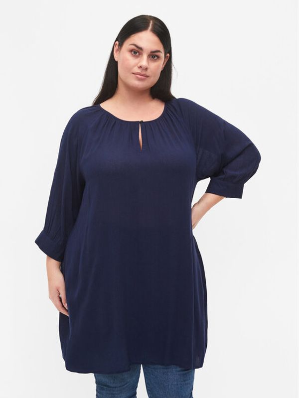 Zizzi Zizzi Лятна рокля E03014H Тъмносин Loose Fit