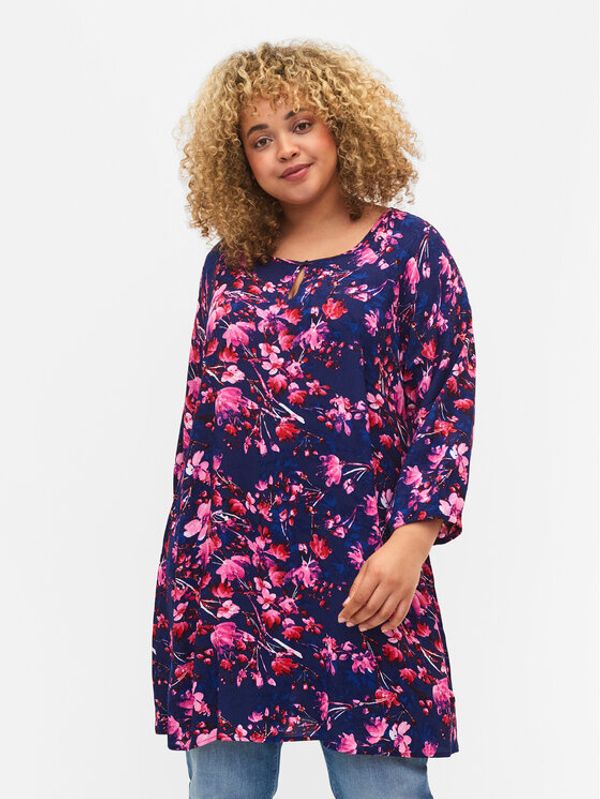 Zizzi Zizzi Лятна рокля V00040G Тъмносин Loose Fit