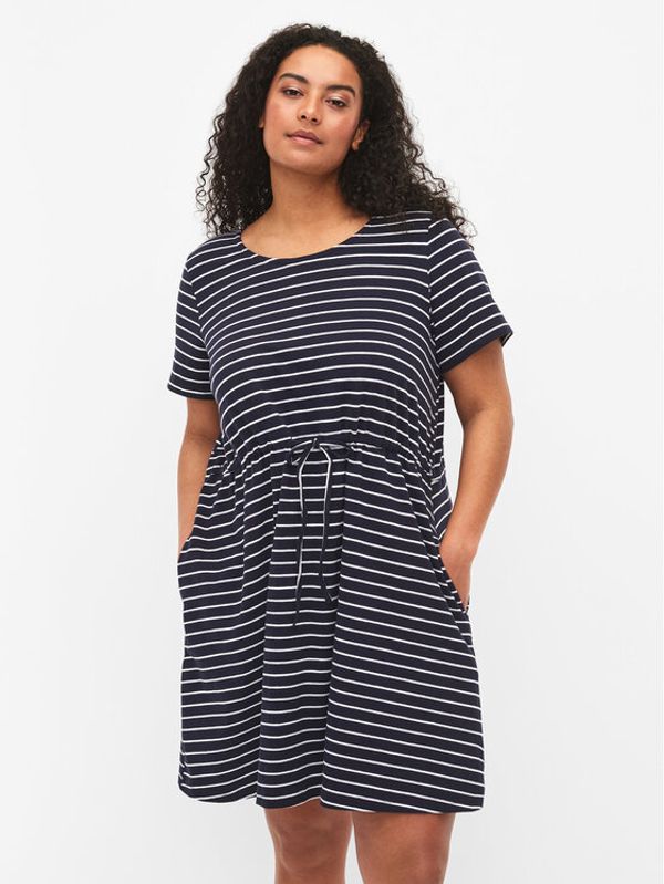 Zizzi Zizzi Лятна рокля V50032K Тъмносин Regular Fit