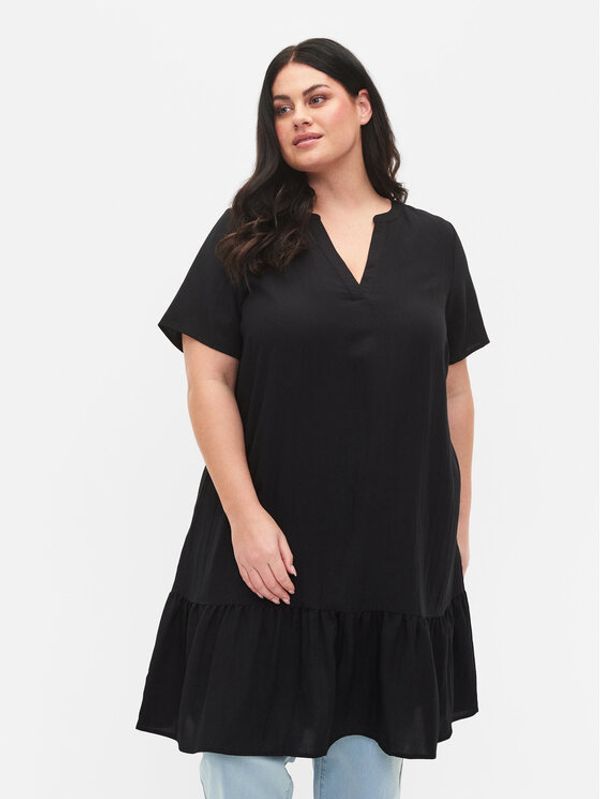 Zizzi Zizzi Лятна рокля V90000V Черен Loose Fit