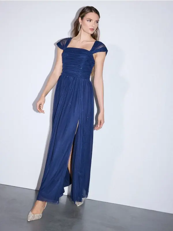 Mohito Mohito - Блестяща макси рокля - нави