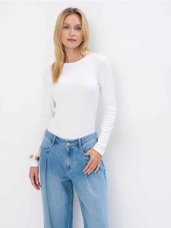 Mohito Mohito - Блуза на райе - бяло