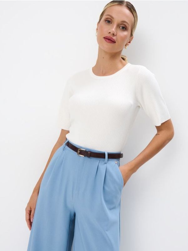 Mohito Mohito - Блуза на райе - кремaво