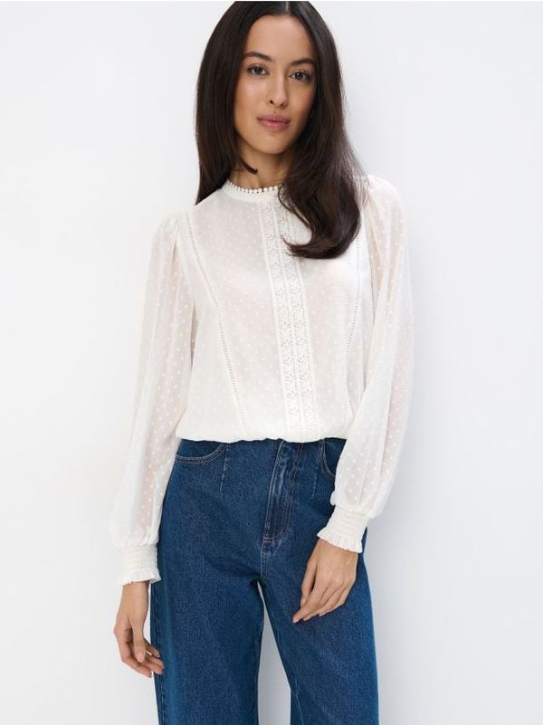 Mohito Mohito - Блуза от шифон - бяло