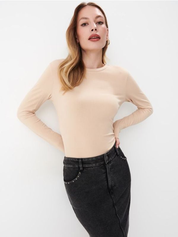 Mohito Mohito - Блуза от вискоза - бежово