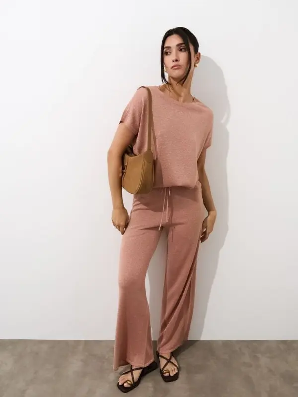 Mohito Mohito - Блуза с акцент металическа нишка - розово