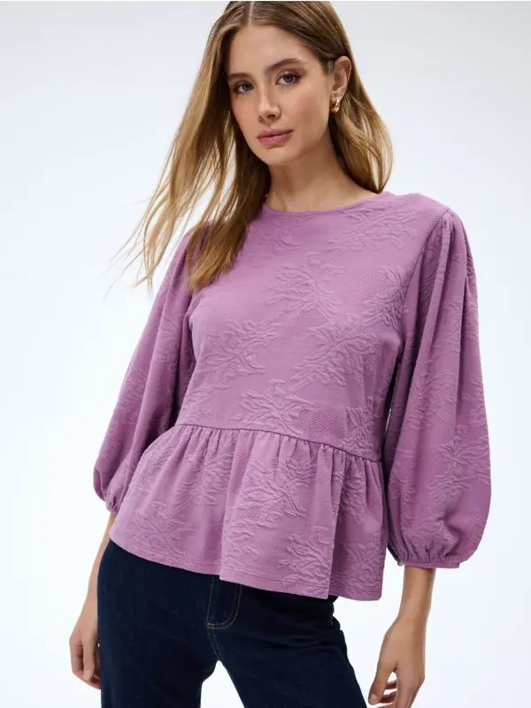 Mohito Mohito - Блуза с буфан ръкави - лилаво