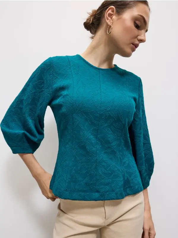 Mohito Mohito - Блуза с буфан ръкави - зелено