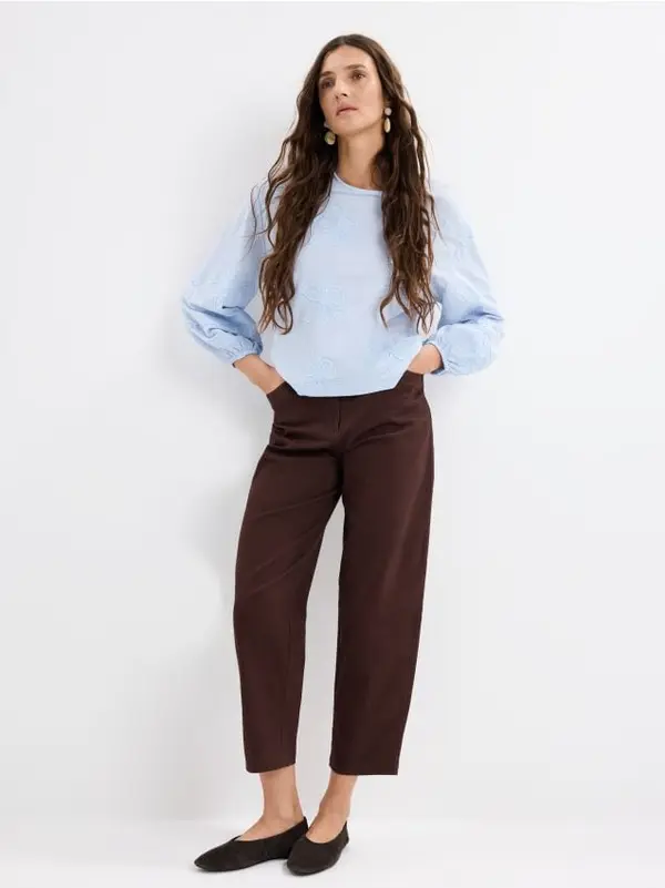 Mohito Mohito - Блуза с декоративна бродерия - син