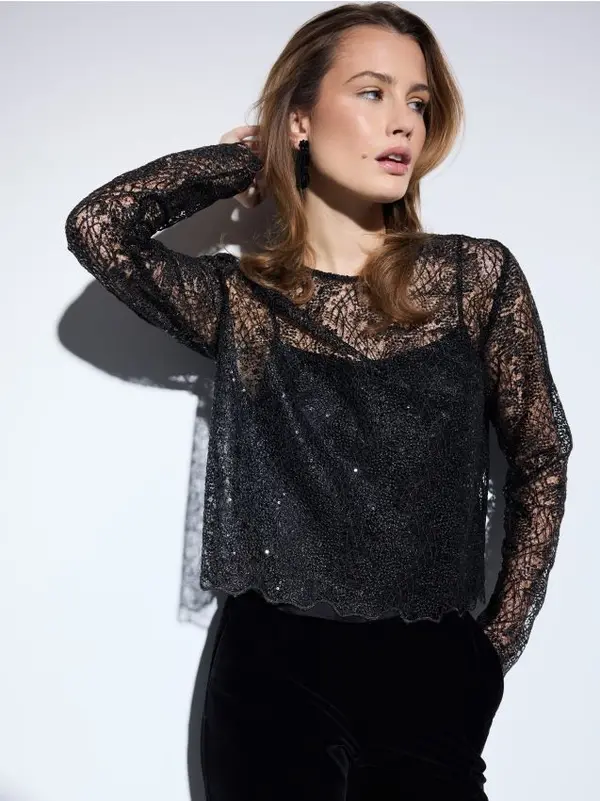 Mohito Mohito - Блуза с декоративни акценти - черен