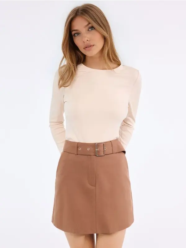 Mohito Mohito - Блуза с дълъг ръкав - бежово