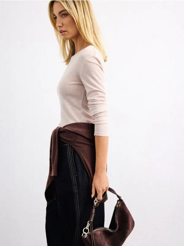 Mohito Mohito - Блуза с дълъг ръкав - бежово