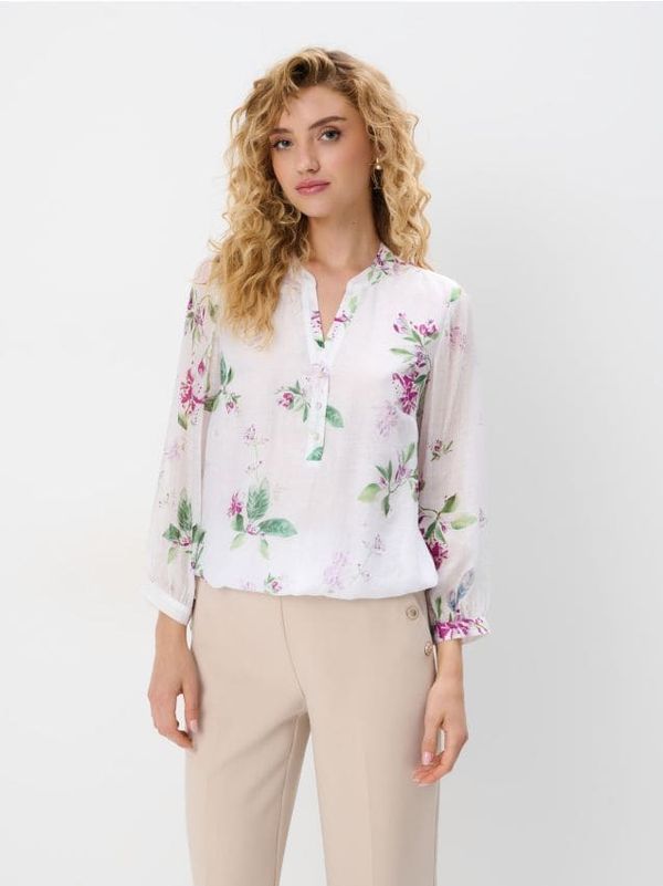 Mohito Mohito - Блуза с флорален принт - бяло
