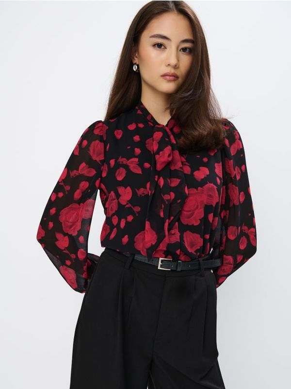 Mohito Mohito - Блуза с флорален принт - черен