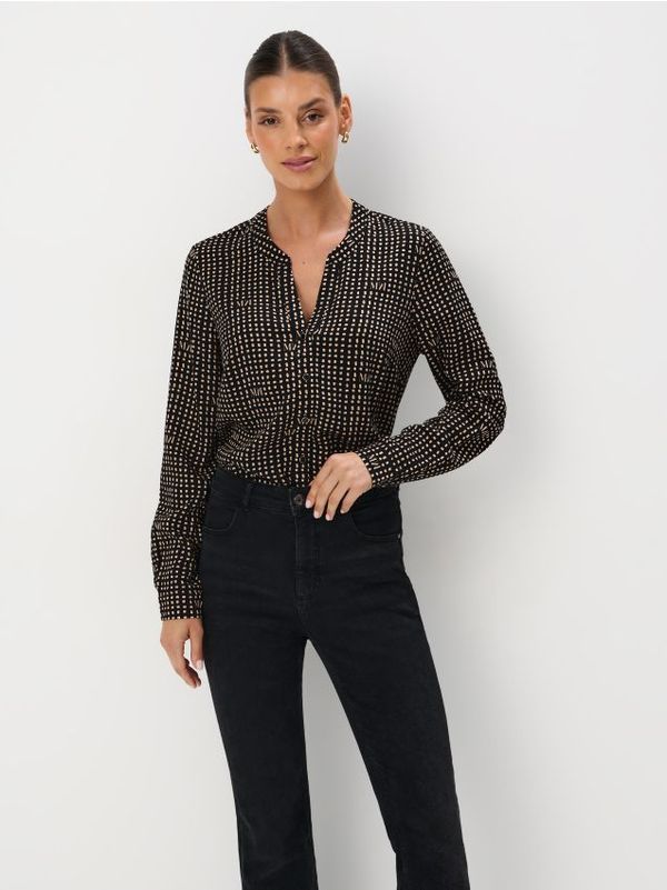 Mohito Mohito - Блуза с остро деколте - черен