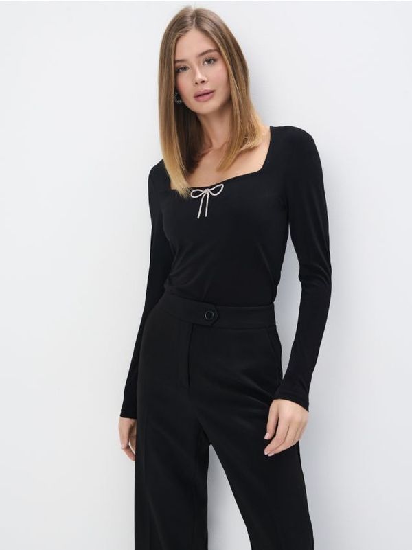 Mohito Mohito - Блуза с панделка - черен