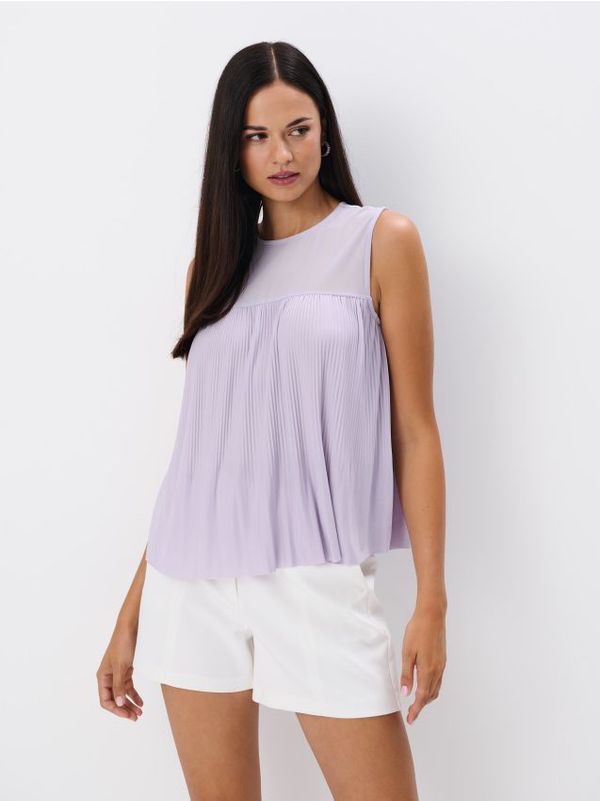 Mohito Mohito - Блуза с плисирана долна част - лилаво