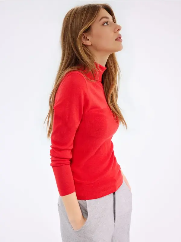 Mohito Mohito - Блуза с поло яка - червен