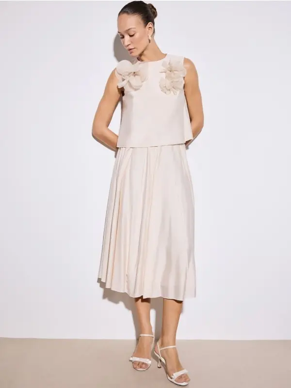 Mohito Mohito - Блуза с принт на пеперуда - бежово