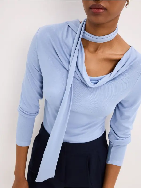 Mohito Mohito - Блуза с шал - син