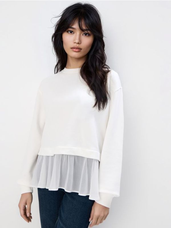 Mohito Mohito - Блуза с украшение - бяло