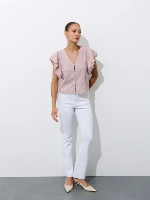 Mohito Mohito - Блуза с украшения - бежово