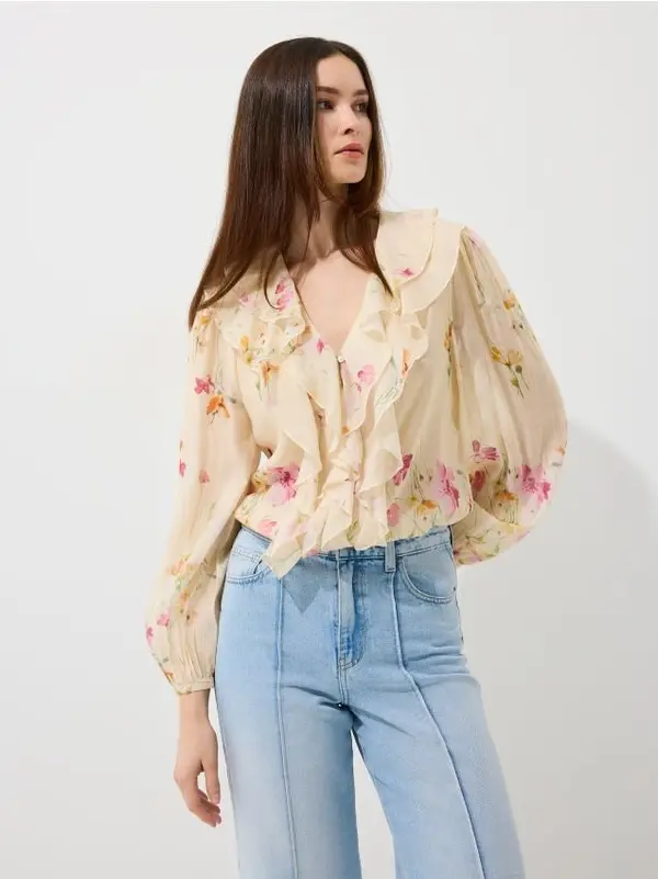 Mohito Mohito - Блуза с украшения - жълто