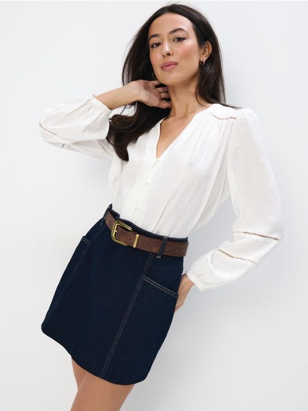 Mohito Mohito - Блуза с високо съдържание на вискоза - бяло