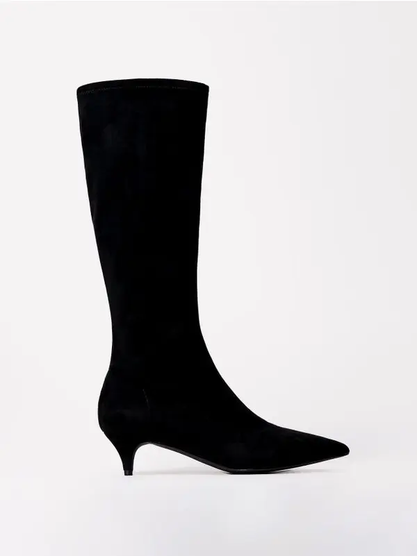 Mohito Mohito - Ботуши с височина до коляното, на ток - черен