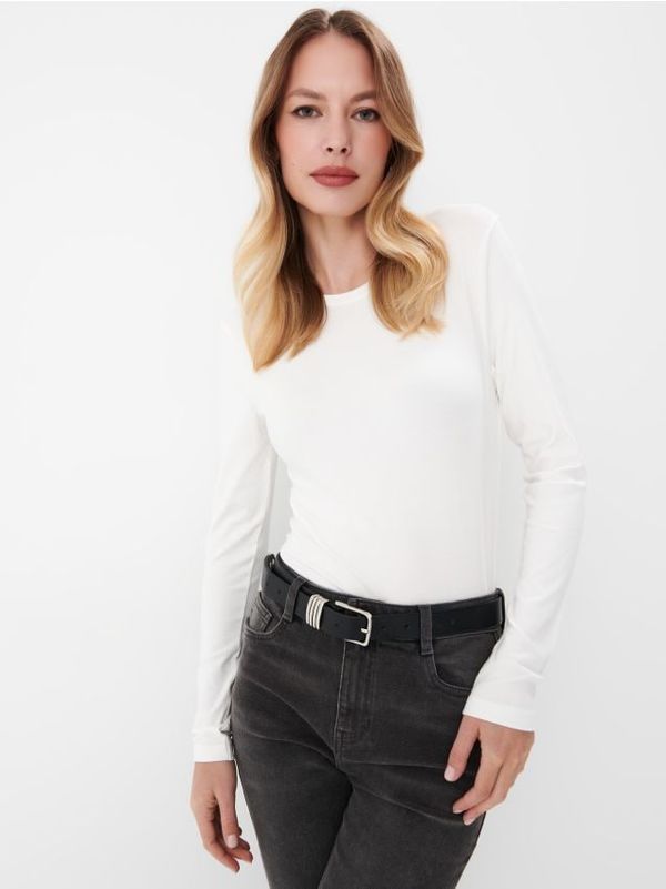 Mohito Mohito - Бяла блуза - кремaво