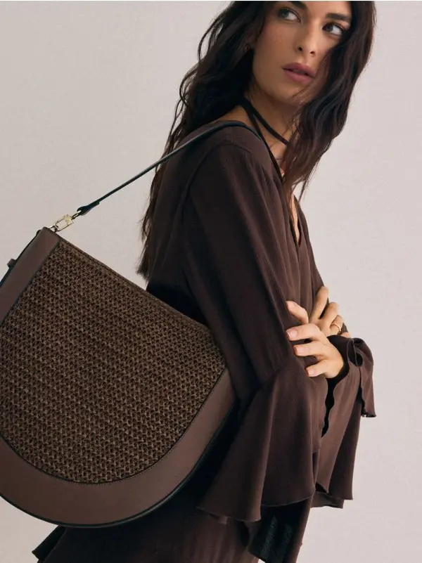 Mohito Mohito - Чанта тип кошница - тъмно кафяво