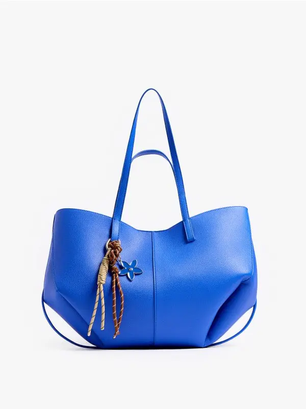 Mohito Mohito - Чанта тип шопър с ключодържател - син