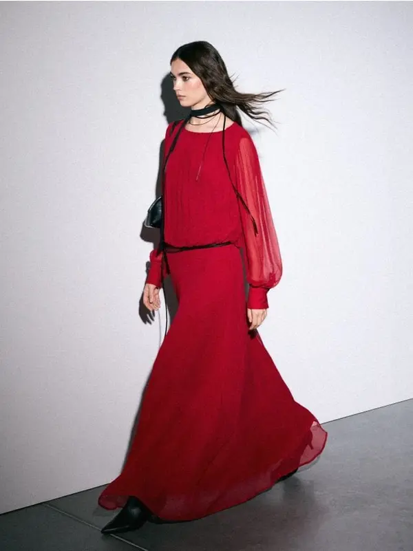 Mohito Mohito - Червена макси рокля - червен