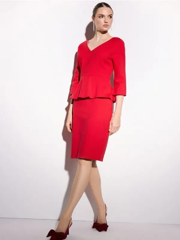 Mohito Mohito - Червена миди рокля - червен