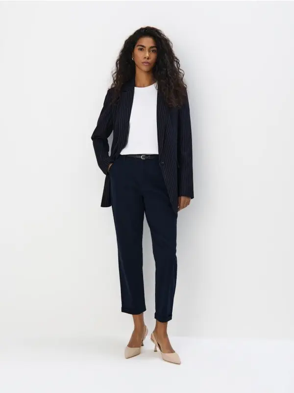 Mohito Mohito - Чино панталон с колан - нави