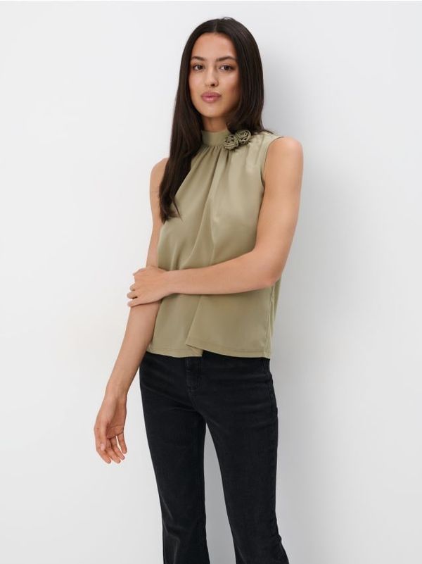 Mohito Mohito - Дамска блуза - маслинено зелено