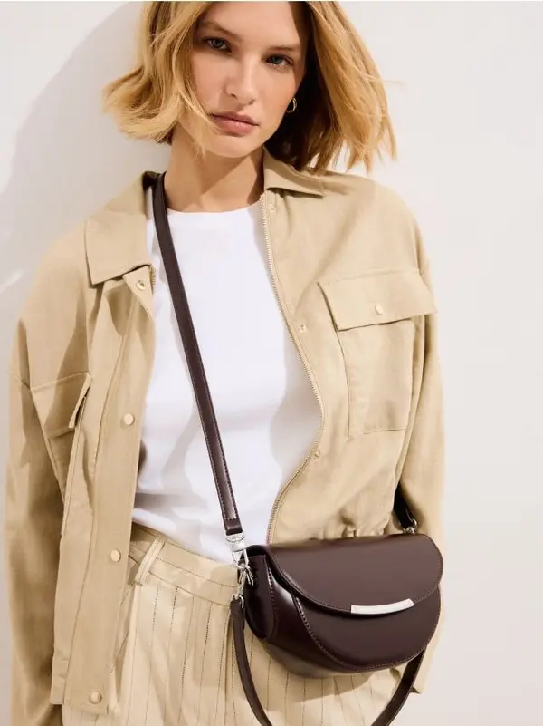 Mohito Mohito - Дамска чанта с дръжка за рамо - тъмно кафяво