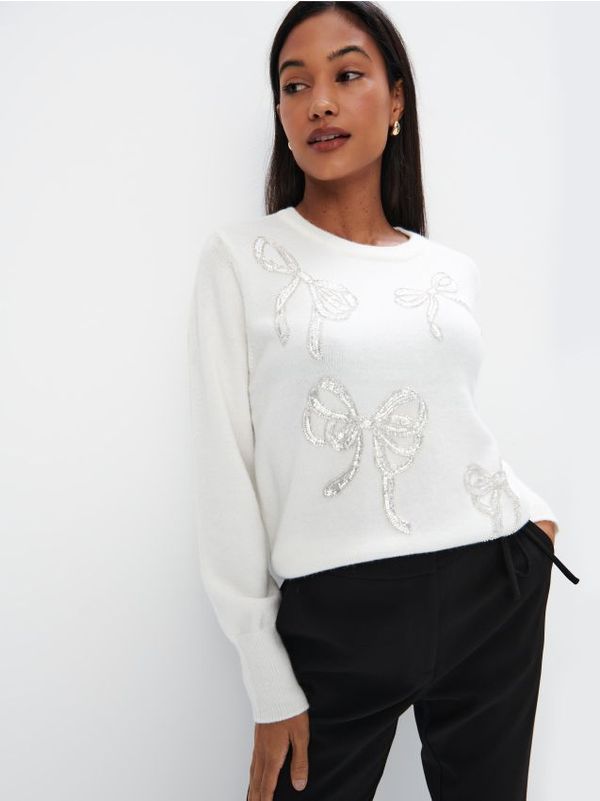 Mohito Mohito - Дамски пуловер - бяло