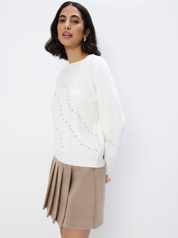 Mohito Mohito - Дамски пуловер - кремaво
