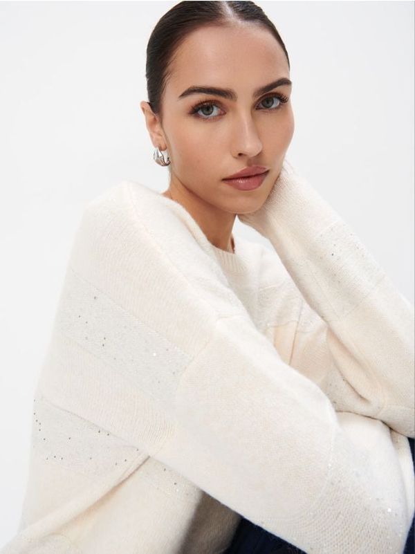 Mohito Mohito - Дамски пуловер - кремaво