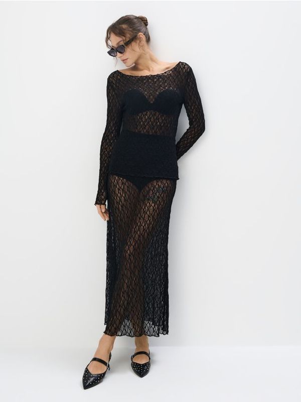 Mohito Mohito - Дантелена пола - черен