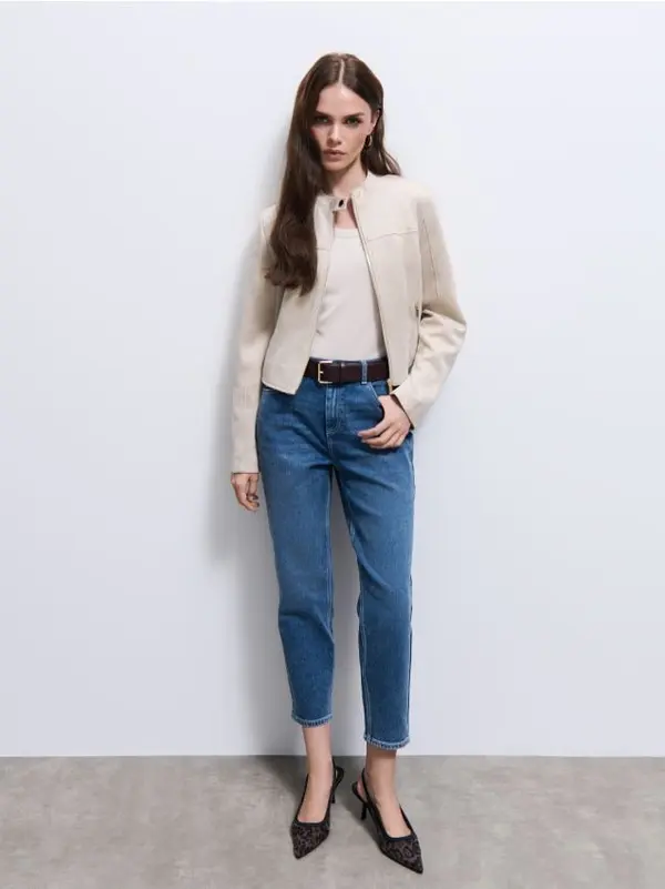 Mohito Mohito - Дънки mom slim - син