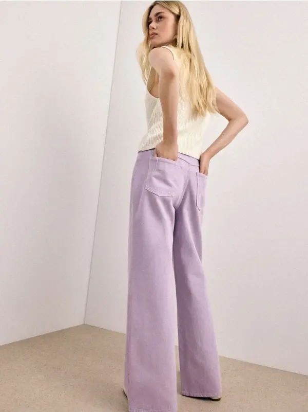 Mohito Mohito - Дънки с широк крачол - лилаво